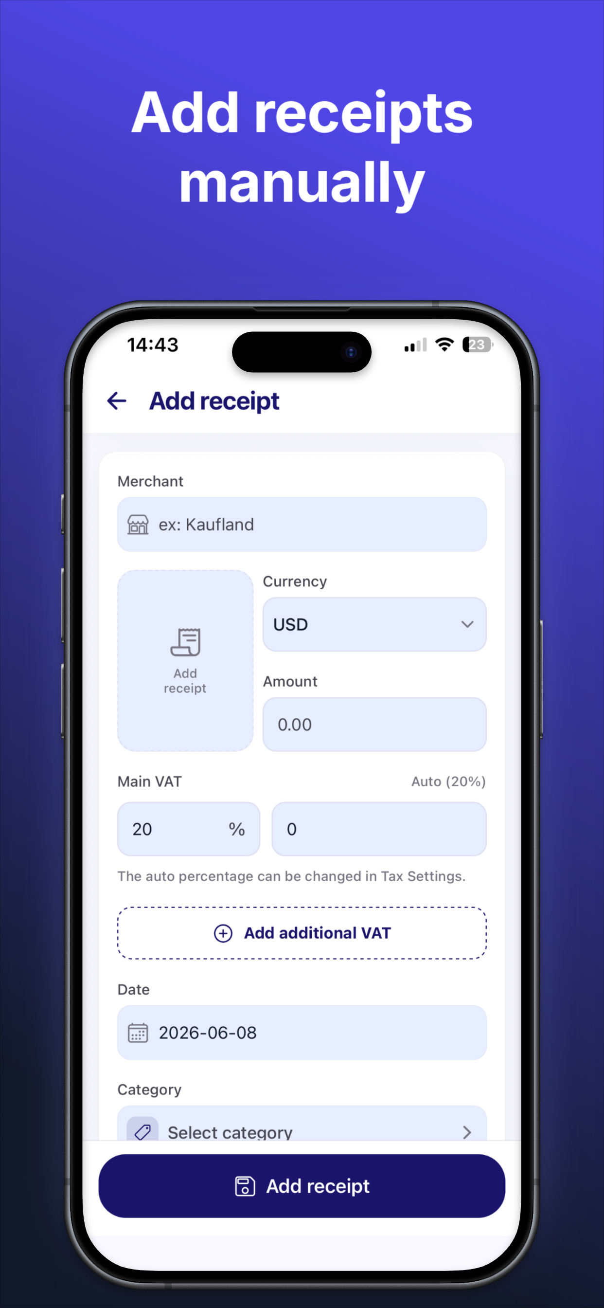 ReceiptV: AI Receipt Scanner