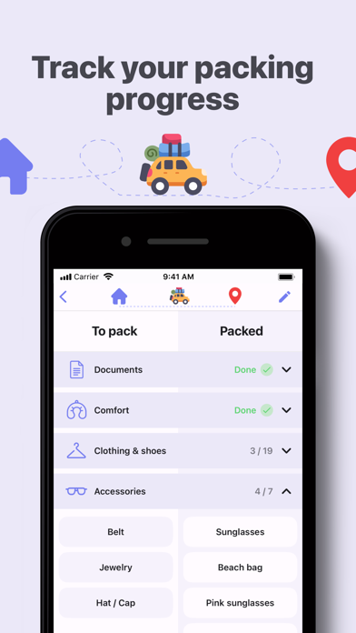 Time2Pack - Travel Planner Screenshot