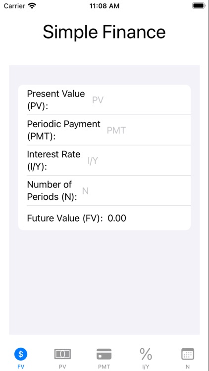Simple Finance - Calculator