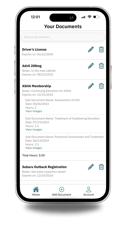 #1. Doc Minder (iOS) 由: 64bits LLC