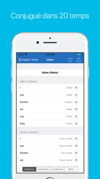 Screenshot 2 of French Verb Conjugator App