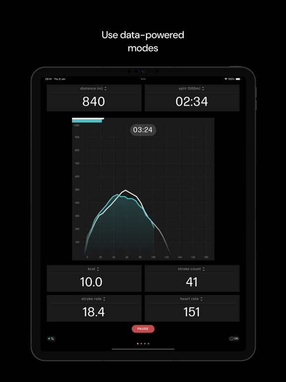 WATERROWER Connect iPad screenshot 5 - Health & Fitness app