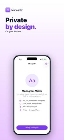 Monogrify: Monogram Maker iPhone screenshot