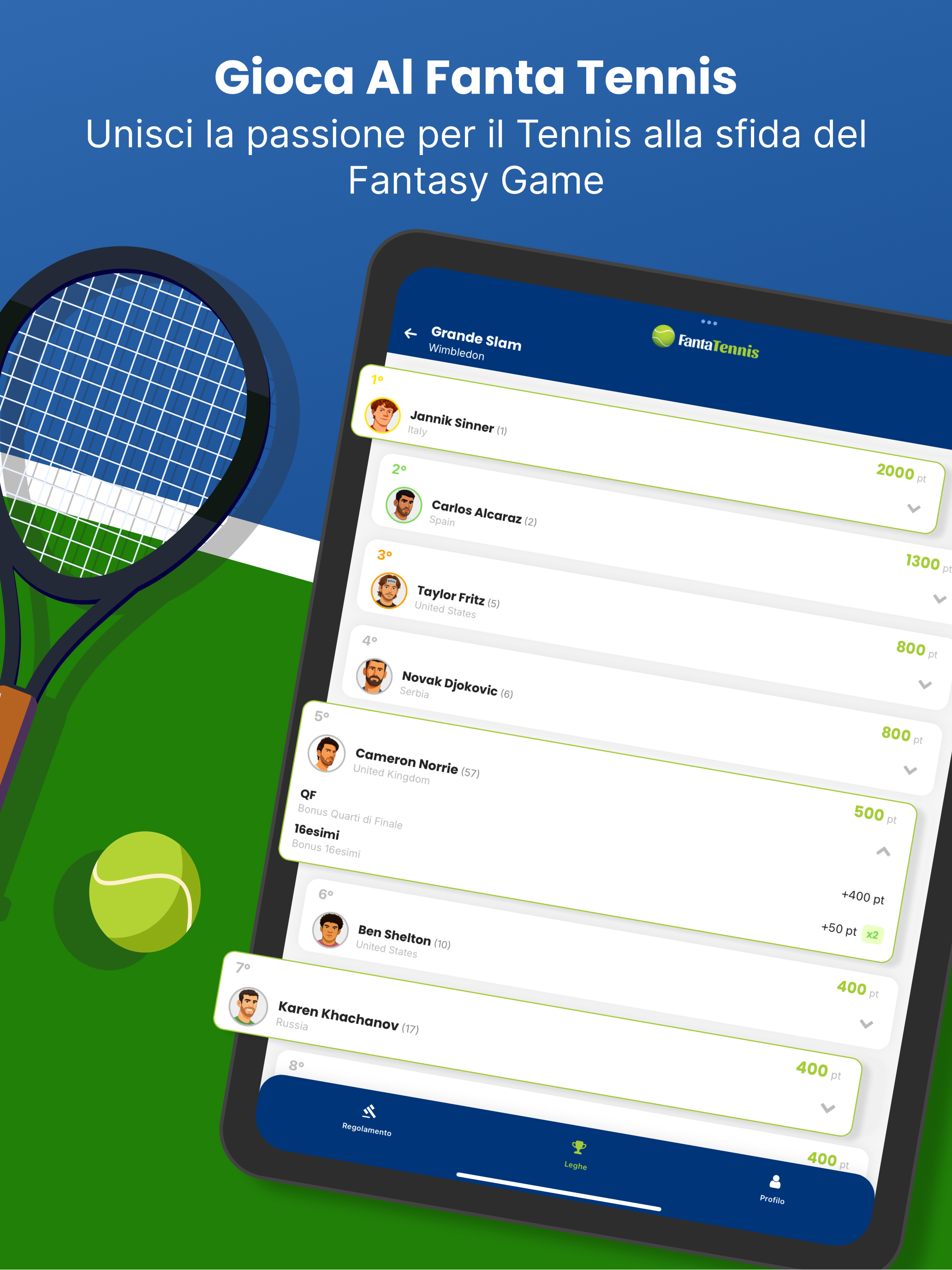 FantaTennis - Fantasy Game