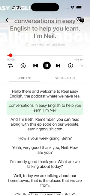 Learning English: Podcast screenshot 4