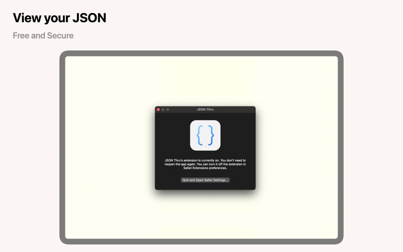 JSON Thru screenshot