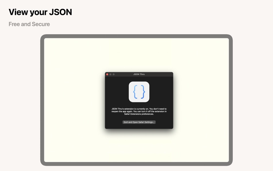 #1. JSON Thru (macOS) بواسطة: Celil Cagatay Gedik