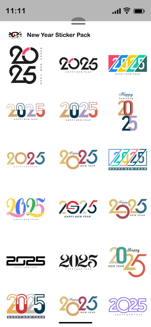 Screenshot #3 pour New Year 2025 Stickers!