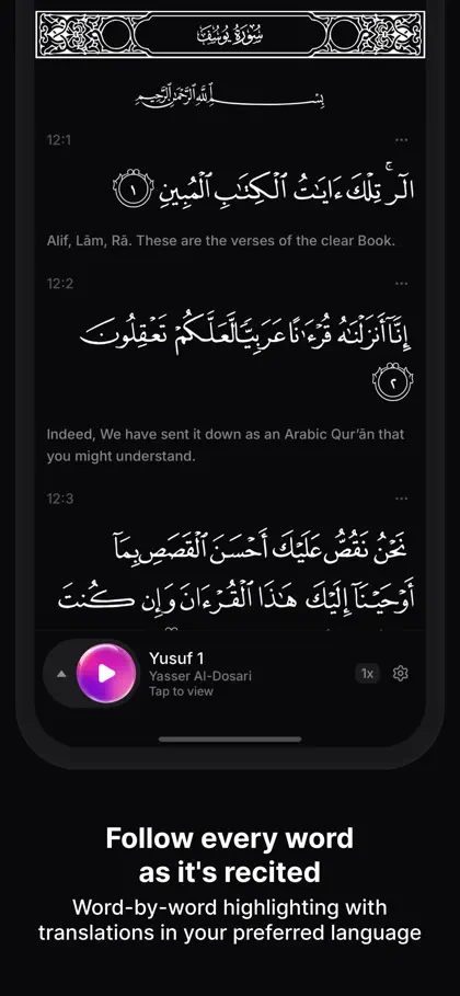 Screenshot 5 di 6 di Tajalli: AI Quran Companion