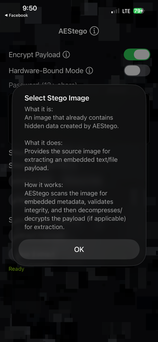 AEStego Screenshot 6 of 6