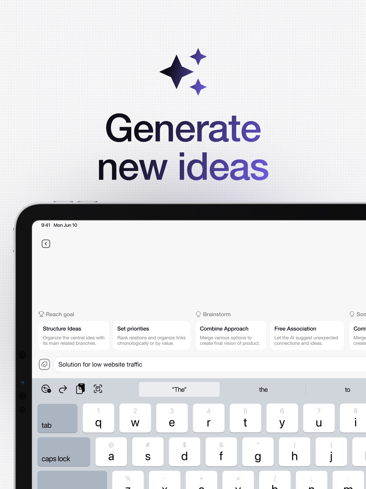Parcae: Mind Map AI Generator ipad screenshot 1