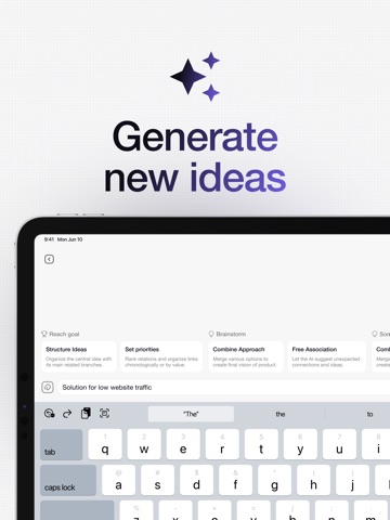 Parcae: Mind Map AI Generator iPad screenshot