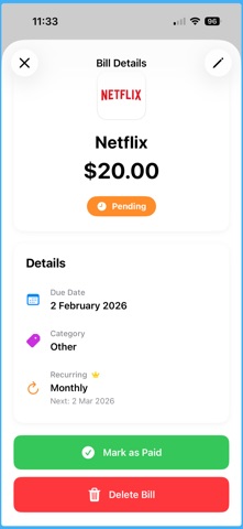 Bill Remind Screenshot 3 of 5