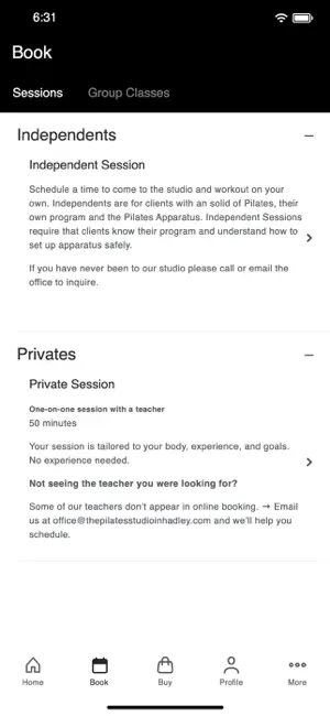 The Pilates Studio in Hadley screenshot 2