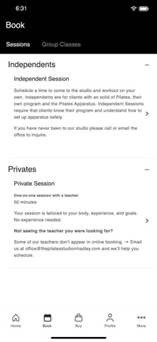 The Pilates Studio in Hadley Screenshot 2 of 3