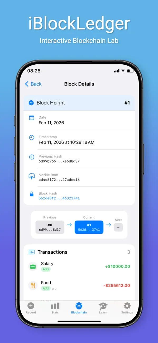 #3. iBlockLedger (iOS) Ved: Naihe Hu