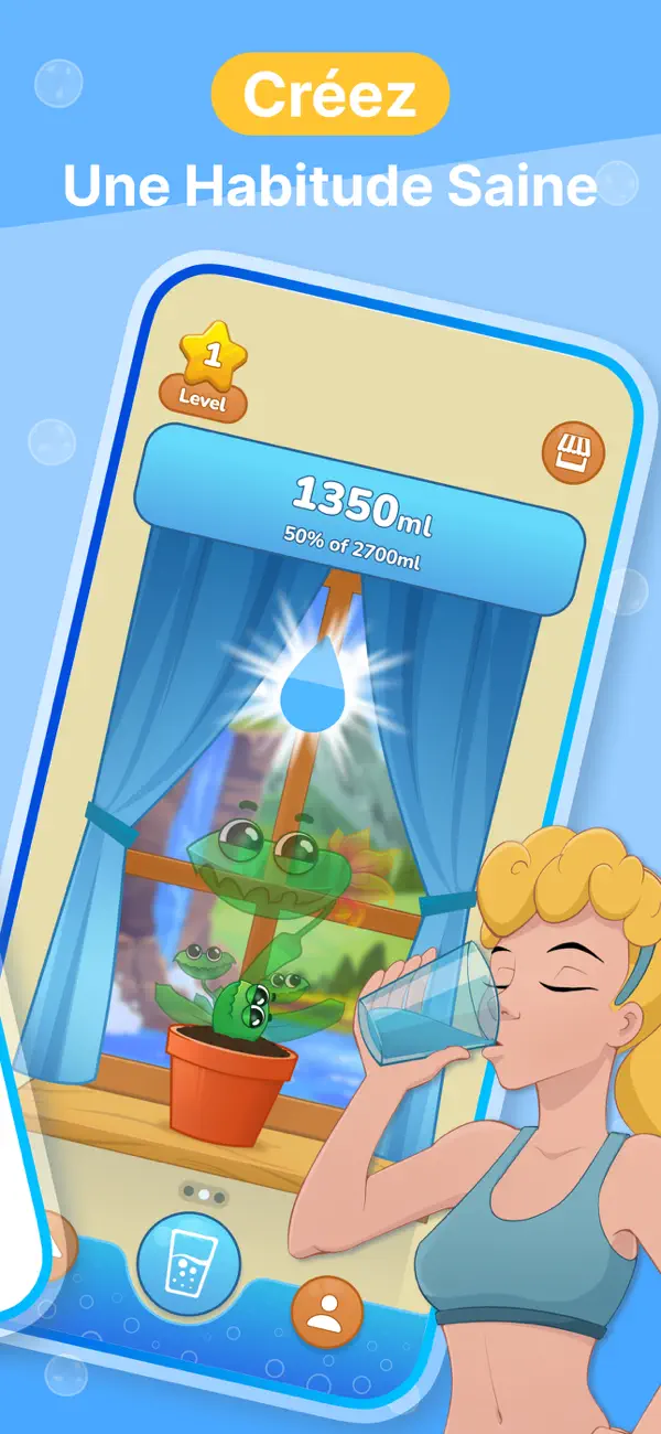 Screenshot #2 pour Aqua Pal : Suivi Eau
