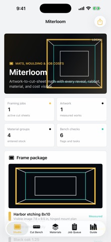 Miterloom: Framing Studio のスクリーンショット