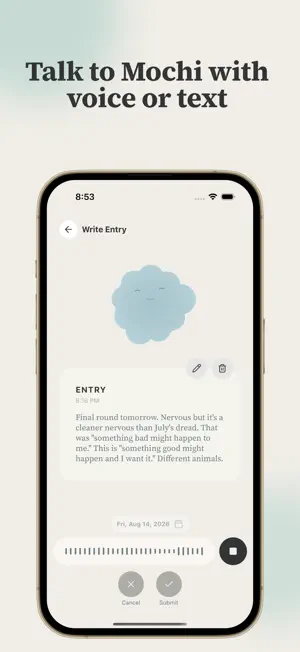 Emochi: Voice Journal Diary screenshot 1