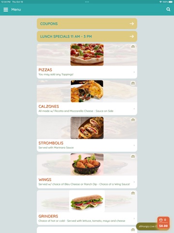 Star Pizza West Springfield MA iPad screenshot