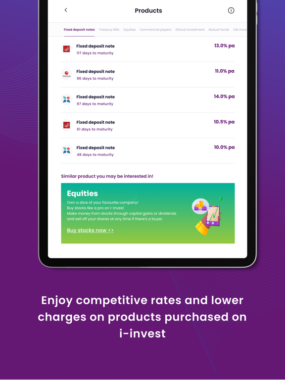 i-invest: Invest & Save iPad screenshot 5 - Finance app