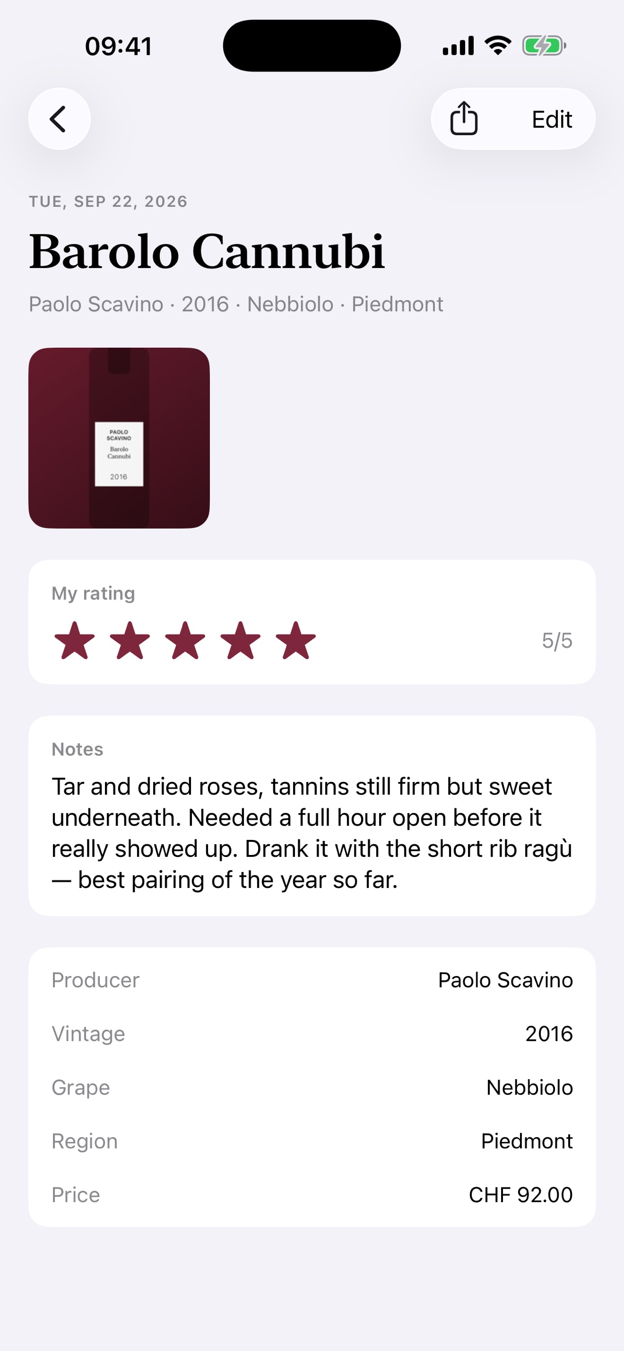 Screenshot 2 of Wino – Wine Journal