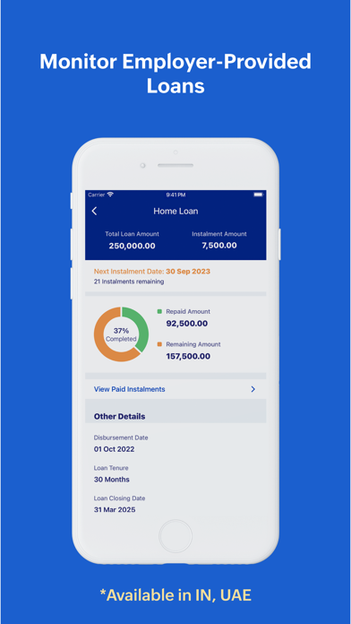 Zoho Payroll - Employee Portal iPhone screenshot 7 - Finance app