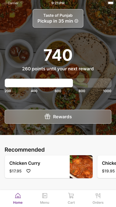 Taste of Punjab To Go iPhone screenshot 1 - Food & Drink app
