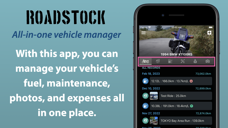 #2. ROADSTOCK | Touring GPS Logger (iOS) 由: sabitori works