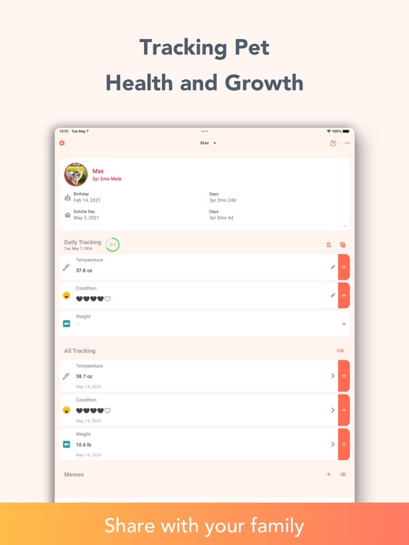 Screenshot #4 pour PetNotePlus - Pet care tracker