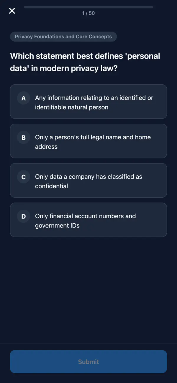 Screenshot #3 pour CIPM Privacy Manager Prep