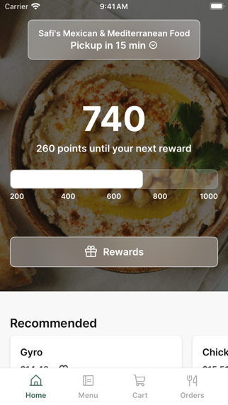Safi Mediterranean Grill Screenshot