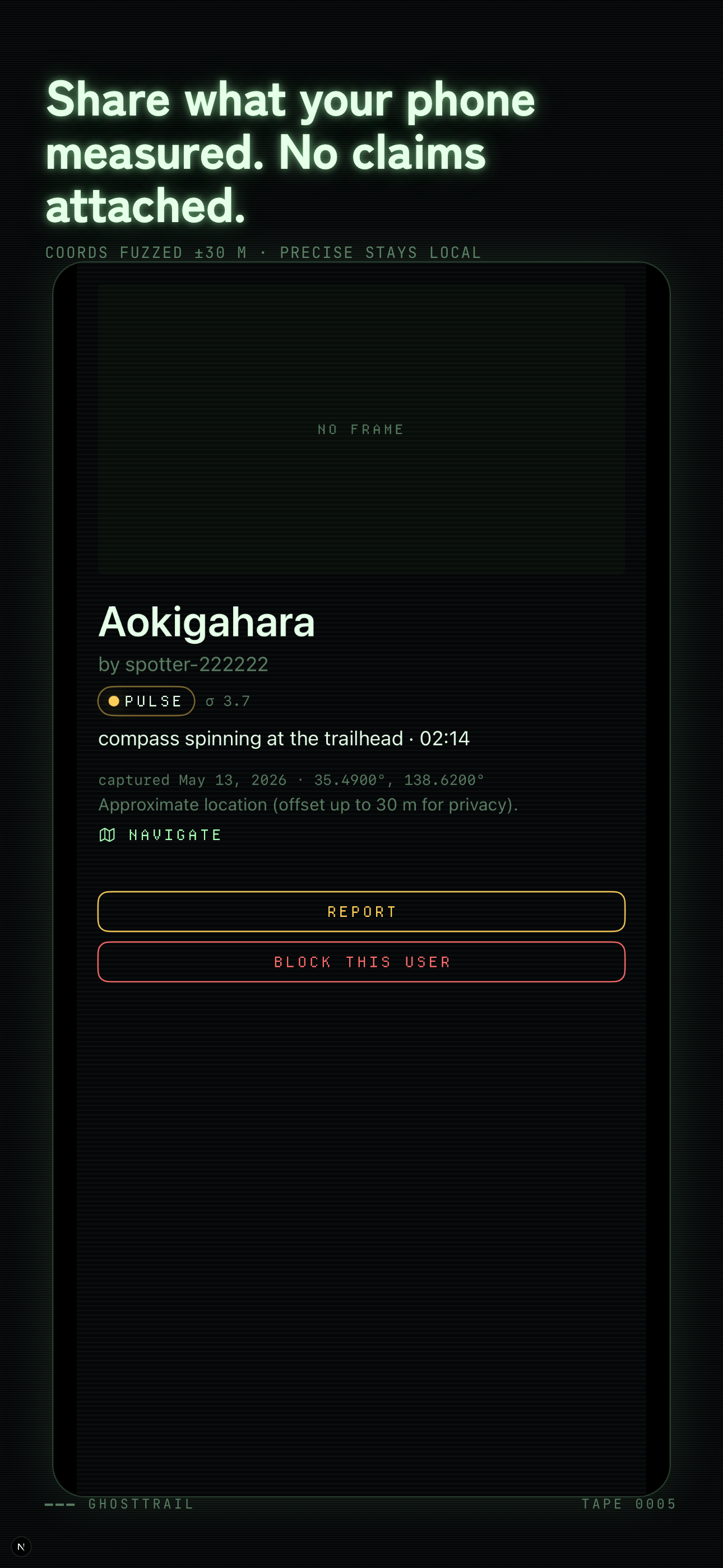 GhostTrail: Sensor Logbook screenshot 5