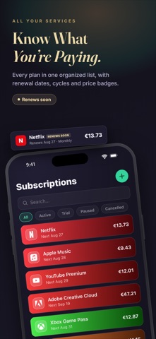 Subsly - Subscription Tracker Screenshot 2 of 5