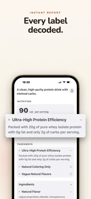 Pongo - Food and Label Scanner screenshot 2