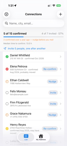 Addy – Address Book for Mail screenshot 1