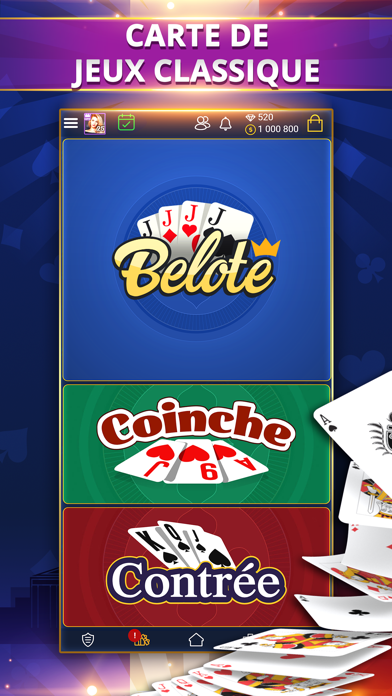 Screenshot #2 pour VIP Belote - Coinche & Contrée