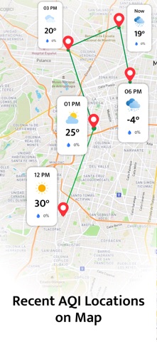 Weather Map Under : Local AQI iPhone screenshot