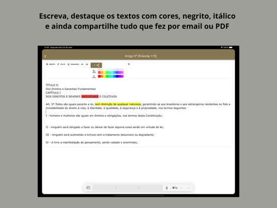 Vade Mecum Lite Direito Brasil iPad screenshot 6 - Reference app