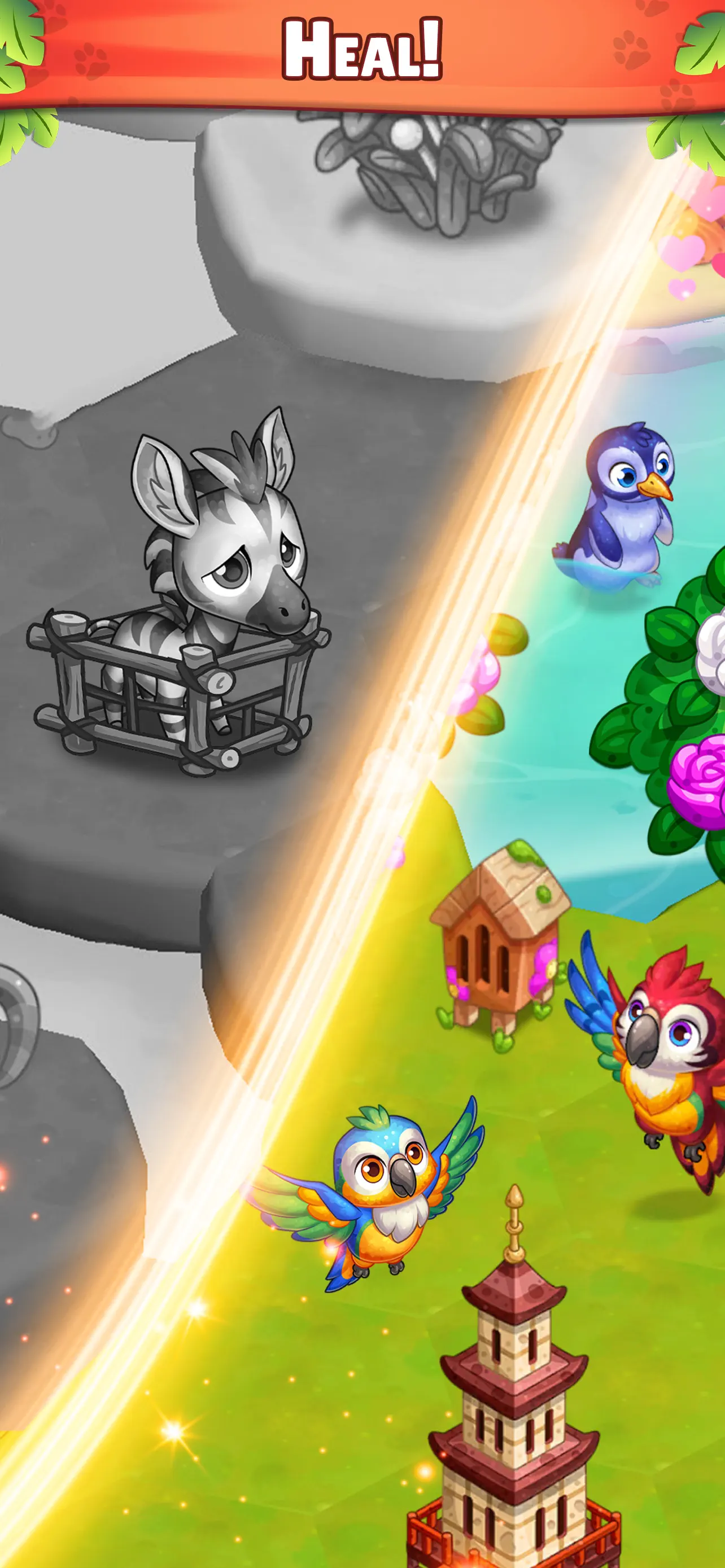 Paradise Paws: Merge Animals screenshot 3