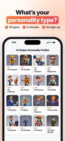 Career Personality Test Screenshot 1 of 8