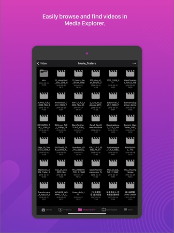 AiVideos - ASUSTOR NAS iPad screenshot