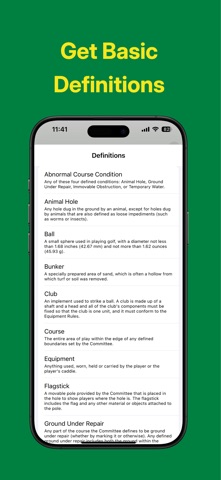 Rules of Golf Ai iPhone screenshot