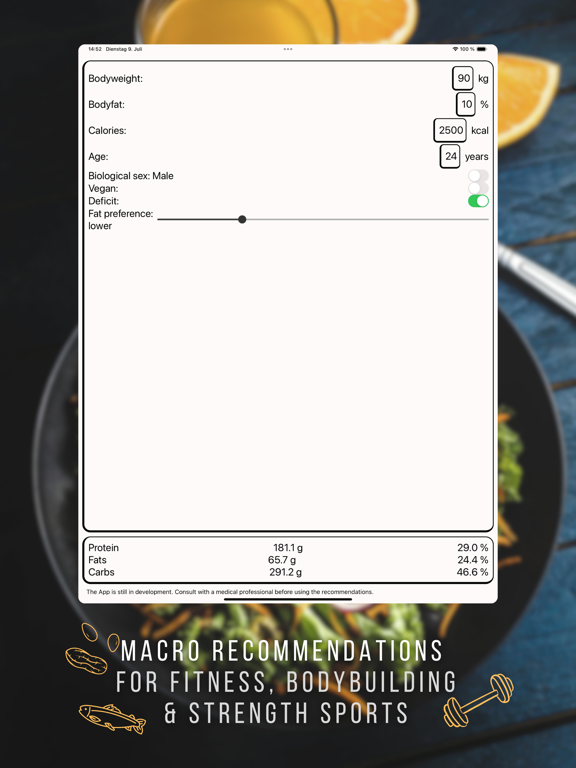 Screenshot #4 pour Simple Macro Calculator