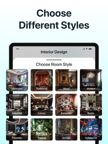 AI Home & Room Interior Design iPad screenshot