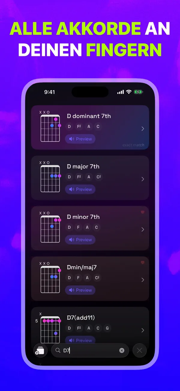 Akkorde & Tuner: Guitar Wiz iPhone App Screenshot 10 – Musik