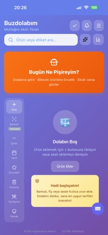 Buzdolabım App screenshot