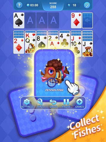 Solitaire 3D Fish iPad screenshot