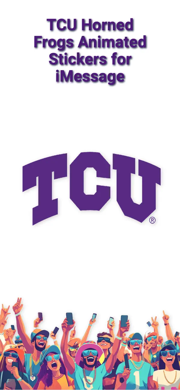 Screenshot #1 pour Horned Frogs Sticker Pack 2024