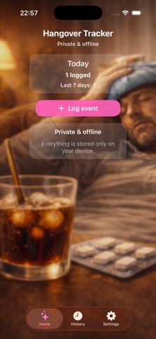 Hangover Log screenshot